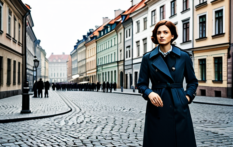 **

A Timekeeper, fully clothed in a stylish, retro-inspired trench coat and modest attire, stands amidst a scene of temporal distortion in Warsaw's Old Town. Buildings appear to fragment and blur, showcasing the "reversal" effect. The setting includes cobblestone streets and classic Polish architecture, rendered in a noir-influenced color palette. Perfect anatomy, correct proportions, natural pose, safe for work, appropriate content, professional, family-friendly, high-quality rendering, well-formed hands, proper finger count, natural body proportions.

**