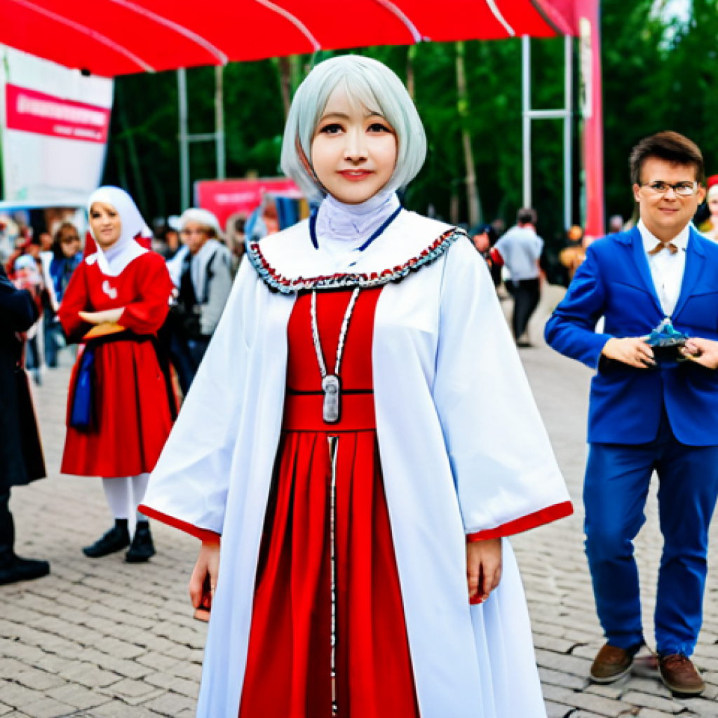 Cosplay at a Konwent**

"A fully clothed Lady Zixuanyi cosplayer at a Polish 'Konwent' (convention), appropriate attire, surrounded by other cosplayers in modest costumes, safe for work, perfect anatomy, correct proportions, well-formed hands, professional photography, vibrant colors, family-friendly atmosphere, Polish convention setting, high quality."

**